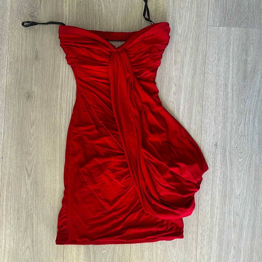 Bebe strapless dress